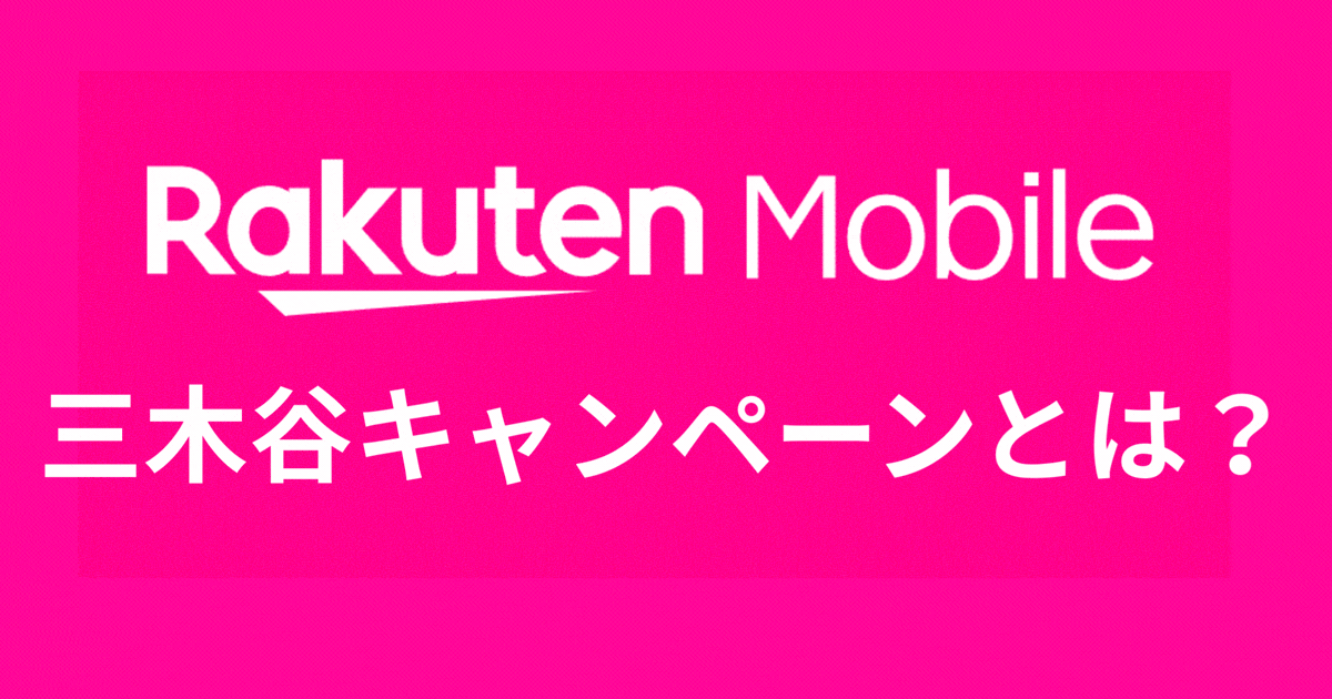 三木谷キャンペーンとは？
