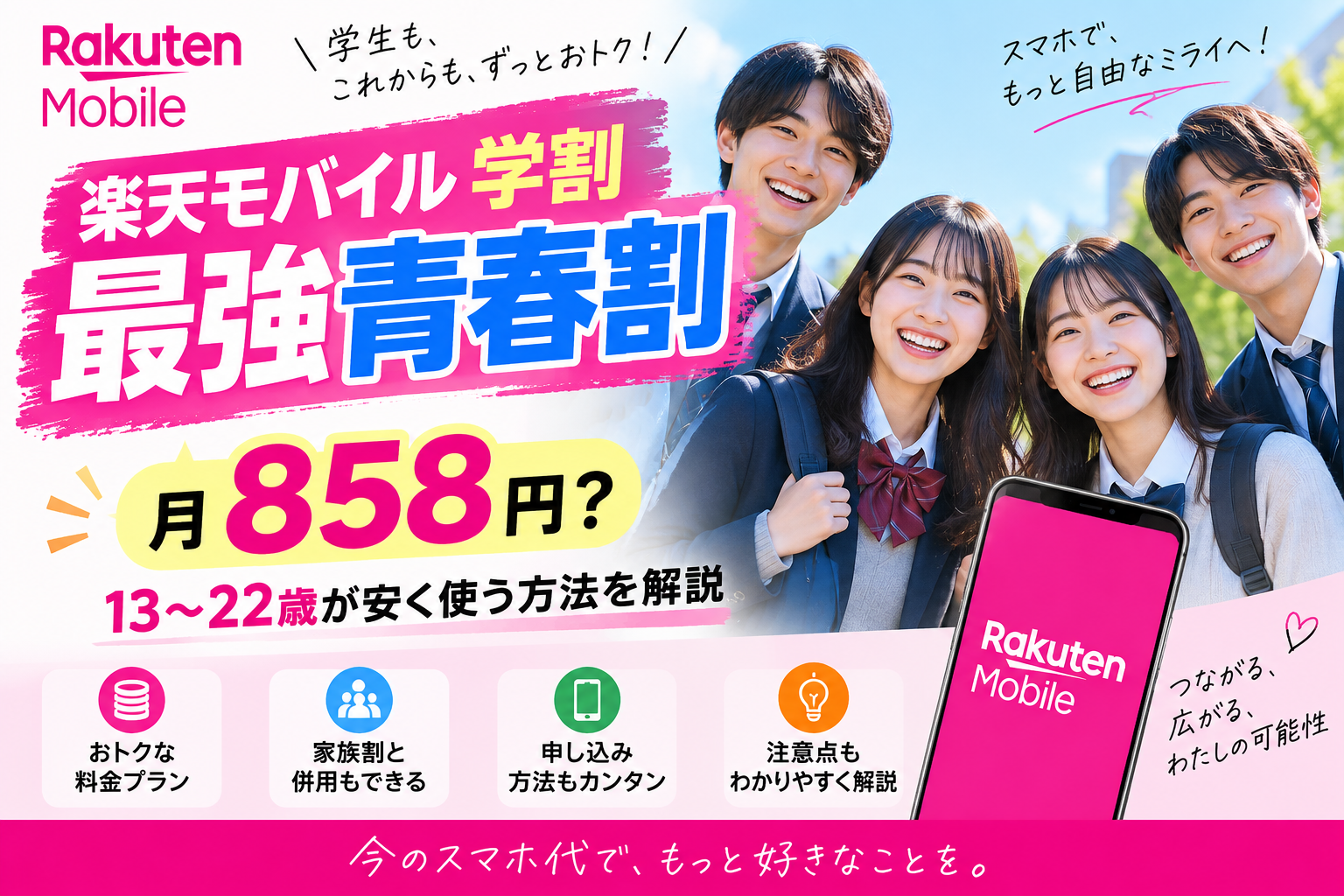 楽天モバイル最強青春割キャンペーン